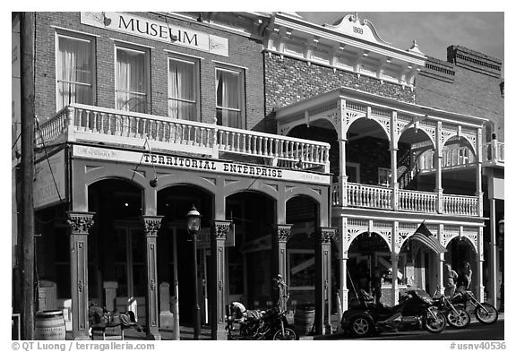 Territorial enterprise historical building. Virginia City, Nevada, USA