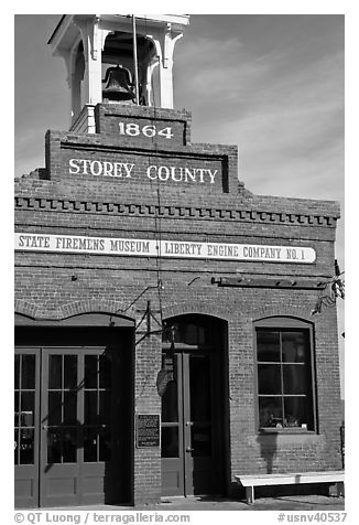 Historic firehouse. Virginia City, Nevada, USA