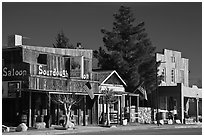 Saloon on main street, Beatty. Nevada, USA (black and white)