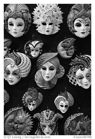 Masks, Venetian casino. Las Vegas, Nevada, USA