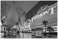 Fremont Casino, Fremont Street. Las Vegas, Nevada, USA ( black and white)