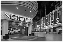 Casinos on Freemont Street. Las Vegas, Nevada, USA ( black and white)