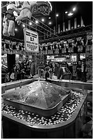 Carnival game, Circus Circus. Reno, Nevada, USA ( black and white)