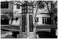 War on terror memorial. Reno, Nevada, USA ( black and white)