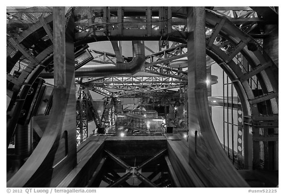 Looking up mine tower. Reno, Nevada, USA