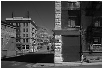 Historic buildings. Nevada, USA (black and white)