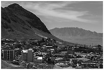 View of downtown. Nevada, USA (black and white)