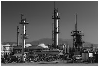 Refinery. Nevada, USA ( black and white)