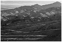 Mica Peak. Gold Butte National Monument, Nevada, USA ( black and white)