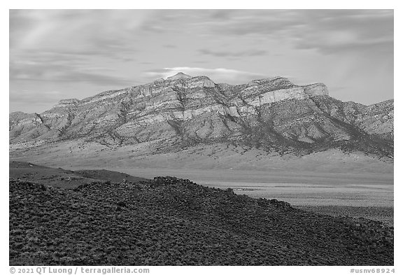 Meeker Peak at dawn. Basin And Range National Monument, Nevada, USA
