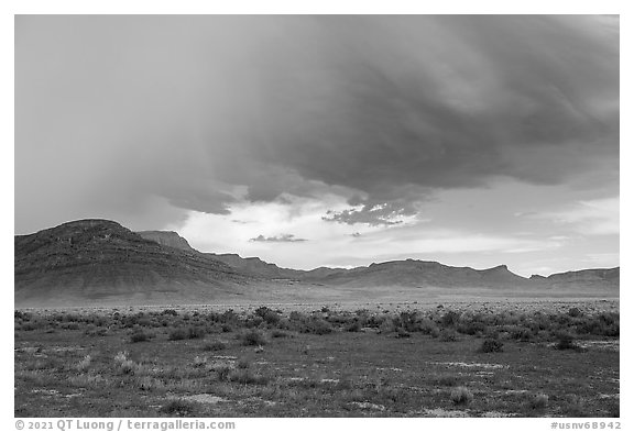 Clearing storm near Water Gap. Basin And Range National Monument, Nevada, USA
