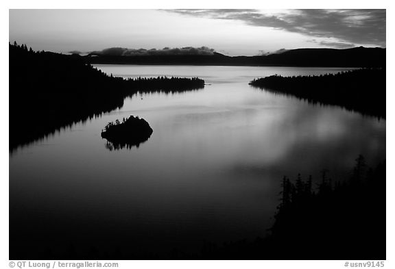 Emerald Bay, dawn, South Lake Tahoe, California. USA