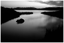 Emerald Bay, dawn, South Lake Tahoe, California. USA (black and white)