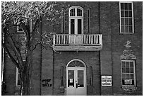 Old court house, Pioche. Nevada, USA ( black and white)