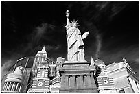 New York New York casino. Las Vegas, Nevada, USA ( black and white)