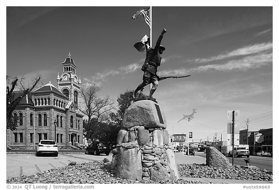 Llano. Texas, USA (black and white)