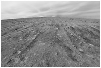 Gently rounded granite dome, Enchanted Rock. Texas, USA ( black and white)