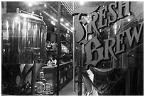 Brewery. Fredericksburg, Texas, USA ( black and white)