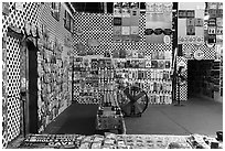 Souvenir shop. Fredericksburg, Texas, USA ( black and white)