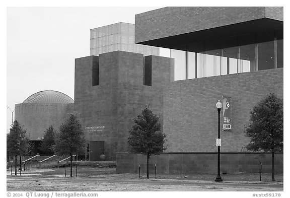 Forth Worth Museum of Science. Fort Worth, Texas, USA (black and white)