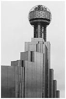 Reunion Tower. Dallas, Texas, USA ( black and white)