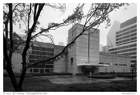 Dallas Museum of Art. Dallas, Texas, USA (black and white)