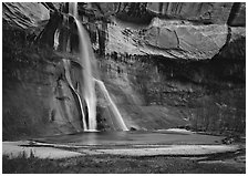 Lower Calf Creek Falls. Grand Staircase Escalante National Monument, Utah, USA ( black and white)