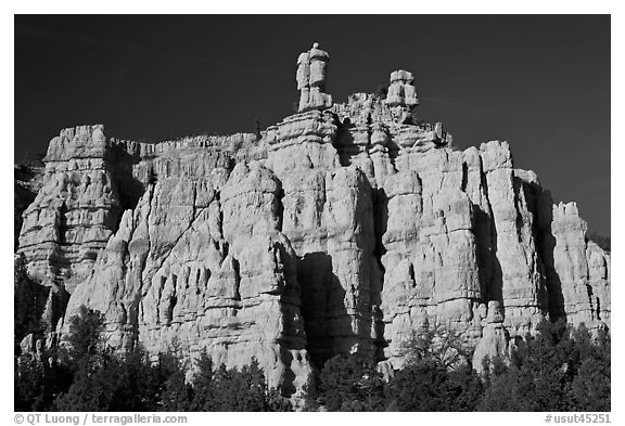 Pink sandstone cliffs, Red Canyon. Utah, USA