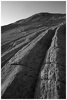 Sandstone swirls, Yellow Rock. Grand Staircase Escalante National Monument, Utah, USA ( black and white)