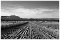 Hole-in-the-Rock Road. Grand Staircase Escalante National Monument, Utah, USA ( black and white)