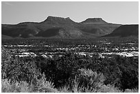 Bears Ears. Bears Ears National Monument, Utah, USA ( black and white)