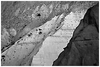 Multicolored cliffs of Entrada sandstone, Kodachrome Basin State Park. Utah, USA (black and white)