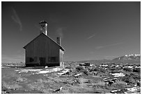 Church near Moab. Utah, USA (black and white)