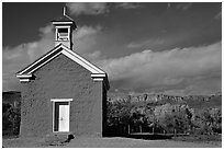 Church of Grafton. Utah, USA ( black and white)