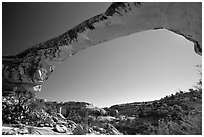 Owachomo Bridge, Natural Bridges National Monument. Utah, USA ( black and white)