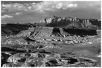 Cliffs near Springdale. Utah, USA (black and white)