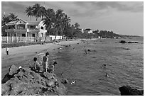 Bai Truong, Duong Dong. Phu Quoc Island, Vietnam ( black and white)