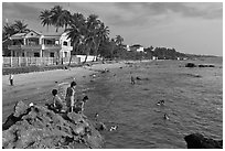 Bai Truong, Duong Dong. Phu Quoc Island, Vietnam (black and white)