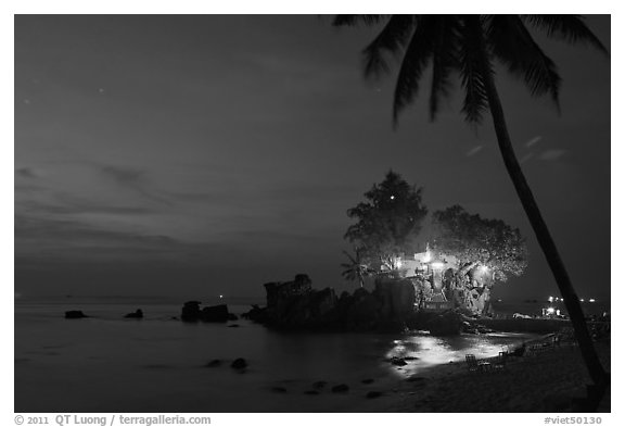 Cau Castle at night. Phu Quoc Island, Vietnam