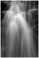 Close-up of waterfall, Suoi Tranh. Phu Quoc Island, Vietnam ( black and white)