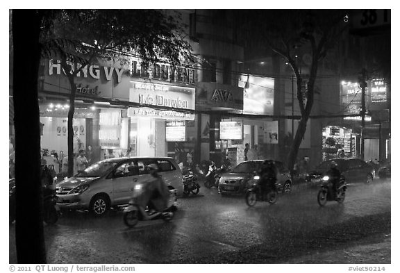 Evening Downpour. Ho Chi Minh City, Vietnam