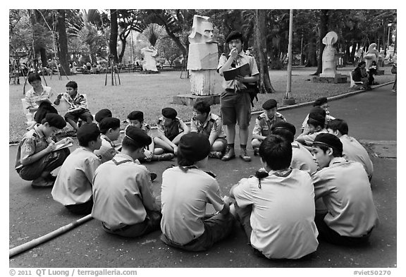 Boy Scouts, Cong Vien Van Hoa Park. Ho Chi Minh City, Vietnam