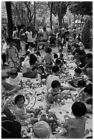 Playgound, Cong Vien Van Hoa Park. Ho Chi Minh City, Vietnam (black and white)