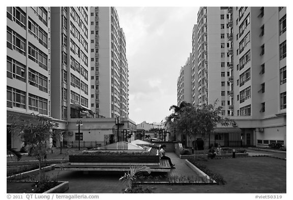 Residential towers, Phu My Hung, district 7. Ho Chi Minh City, Vietnam