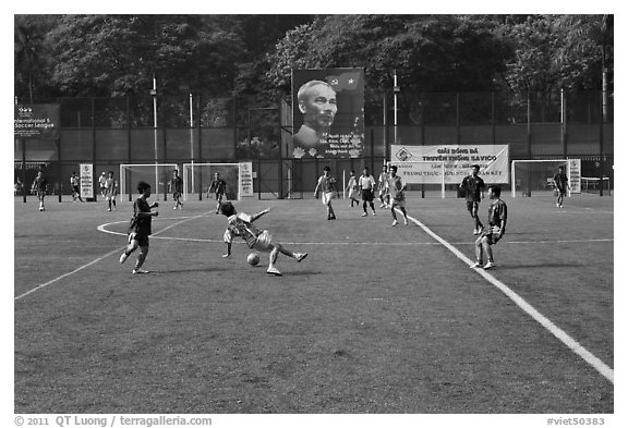 Soccer match, Cong Vien Van Hoa Park. Ho Chi Minh City, Vietnam