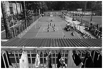 Sports Club,  Cong Vien Van Hoa Park. Ho Chi Minh City, Vietnam (black and white)