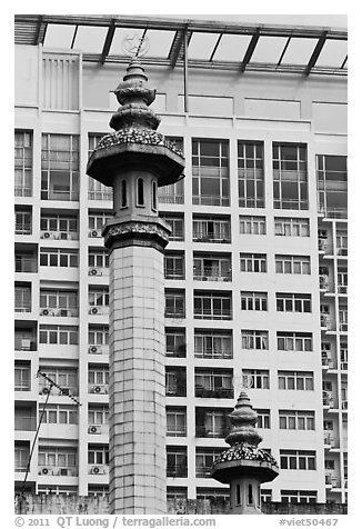 Minaret, Cholon Mosque. Cholon, District 5, Ho Chi Minh City, Vietnam