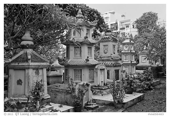 Cemetery, Giac Lam Pagoda, Tan Binh District. Ho Chi Minh City, Vietnam