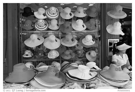 Store selling hats. Ho Chi Minh City, Vietnam