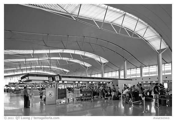 Main concourse, Tan Son Nhat International Airport. Ho Chi Minh City, Vietnam